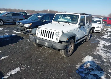 2016 Jeep Wrangler Unlimited Sport из США, поврежденный, VIN 1C4HJWDGXGL246900